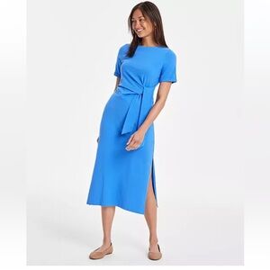 On 34th
Women's Crewneck Wrap Tie Dress Beach Blue fits L